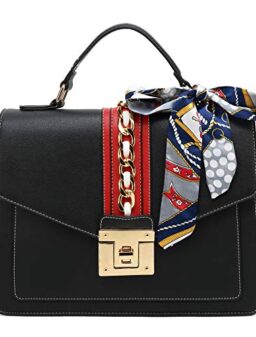 Scarleton Handbags for Women, Purses for Women, Crossbody Bags for Women, Top Handle Shoulder Bag with Scarf, H2065