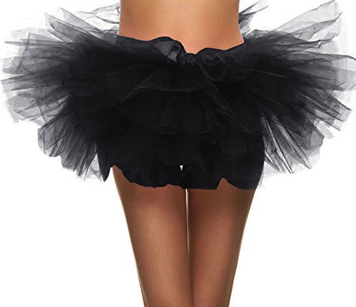 Simplicity Women's Classic 5 Layered Tulle Tutu Skirt