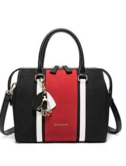 Sonori Purse and Handbag for Women Top Handle Satchel Handbag Shoulder Bag with Stylish Bag Charm