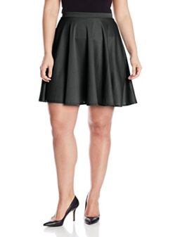 Star Vixen Women's Plus-Size Short Skater Skirt