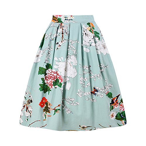 Taydey A-Line Pleated Vintage Skirts for Women - Image 3