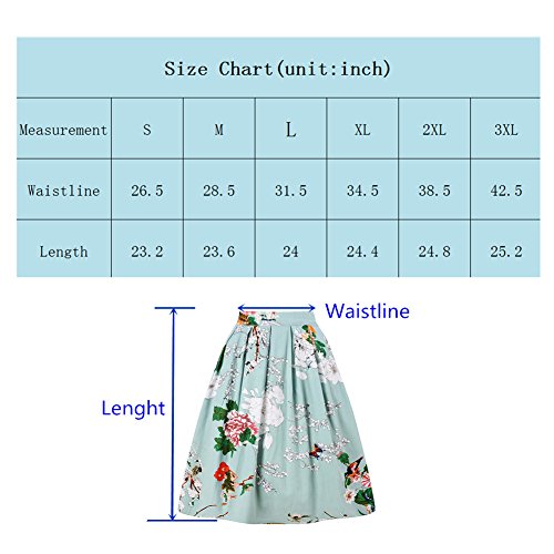Taydey A-Line Pleated Vintage Skirts for Women - Image 4