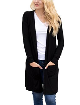 Tickled Teal Women’s Soft Long Sleeve Pocket Cardigan
