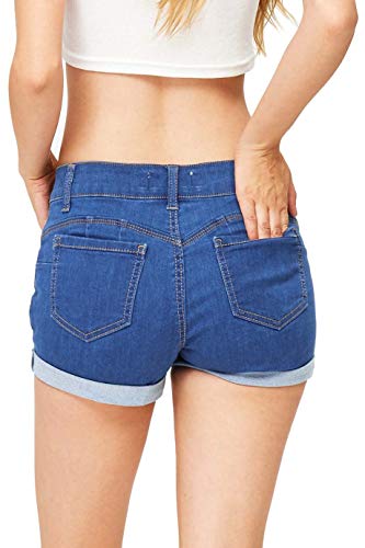Wax Women's Juniors Mid-Rise Denim Shorts - Image 4