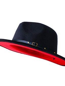 Wide Brim Fedora Hats for Women Men Two Tone Dress Hat Felt Panama Hat in Two Audlt Size