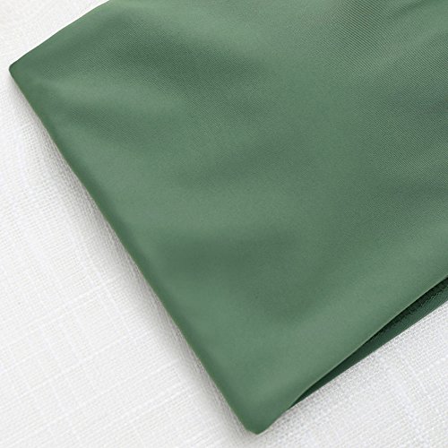 ZAFUL Women's Strapless Solid Color 2 Pieces Swimsuit Bandeau Bikini Bathing Suit - Image 6