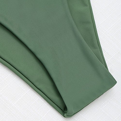 ZAFUL Women's Strapless Solid Color 2 Pieces Swimsuit Bandeau Bikini Bathing Suit - Image 7