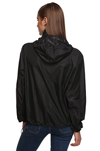 Zeagoo Rain Jackets for Women Waterproof Packable Hooded Windbreaker Lightweight Outdoor Raincoat - Image 5